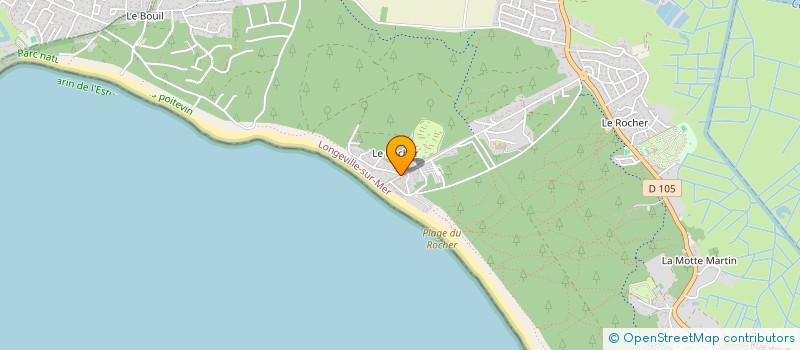 localisation de l'entreprise A QUELQUES PAS DE LA PLAGE  LONGEVILLE-SUR-MER