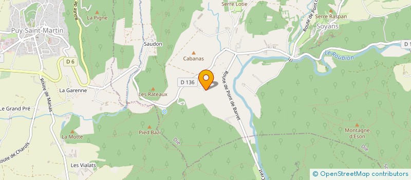 localisation de l'entreprise A QUOI TU PENSES  SOYANS