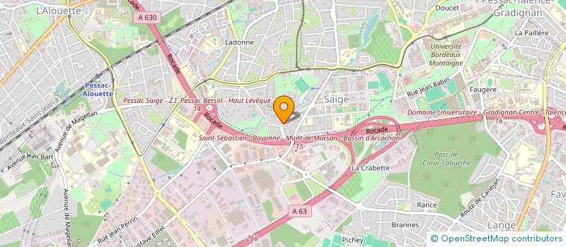 localisation de l'entreprise A.R.2 C à PESSAC