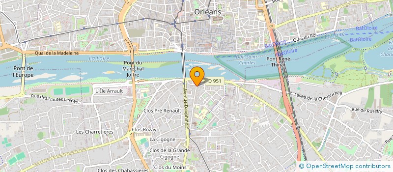 localisation de l'entreprise A.R à ORLEANS