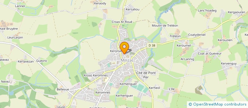 localisation de l'entreprise A.R.  MILIZAC-GUIPRONVEL