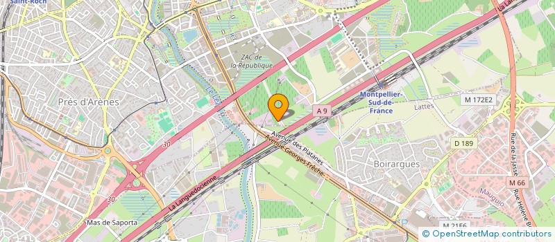 localisation de l'entreprise A.R à MONTPELLIER