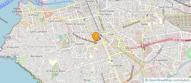 localisation de l'entreprise A.R.A. à MARSEILLE
