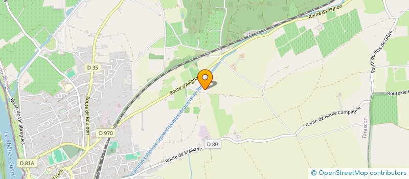 localisation de l'entreprise A.R.A.  TARASCON