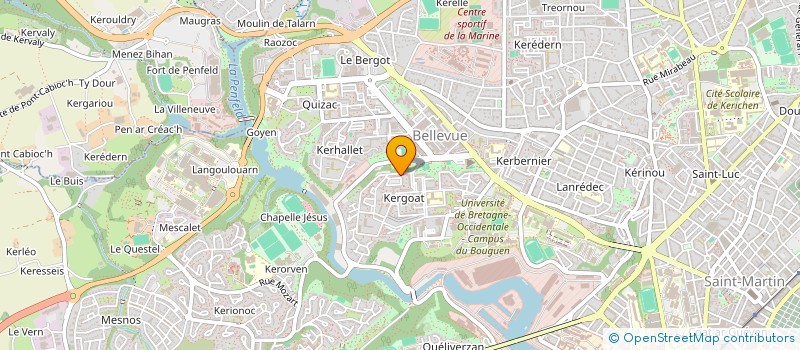 localisation de l'entreprise A.R.A.C. à BREST