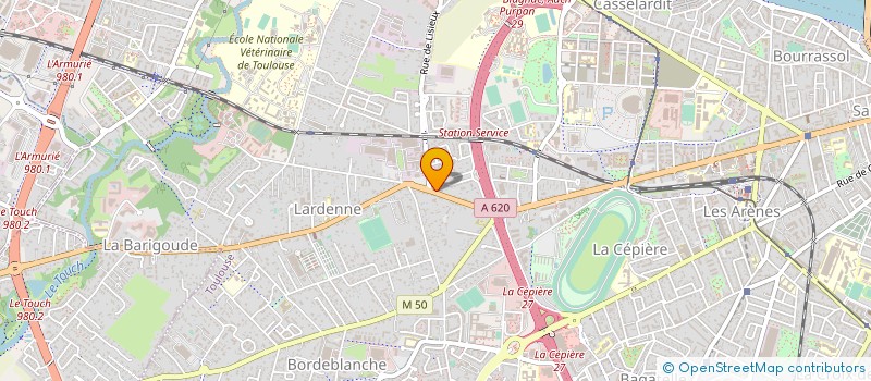 localisation de l'entreprise A.R.A.E.F. à TOULOUSE