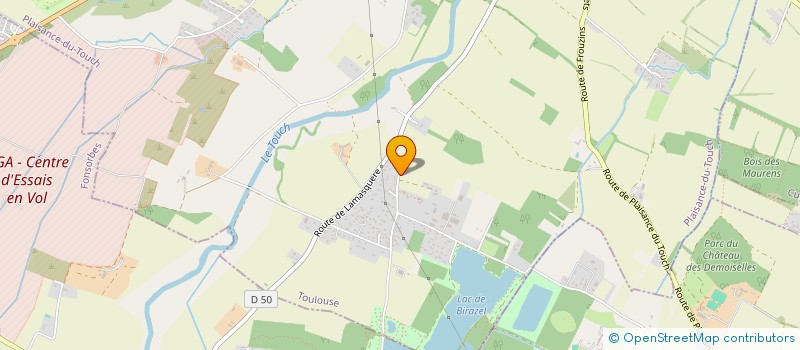 localisation de l'entreprise A.R.A.S.  PLAISANCE-DU-TOUCH