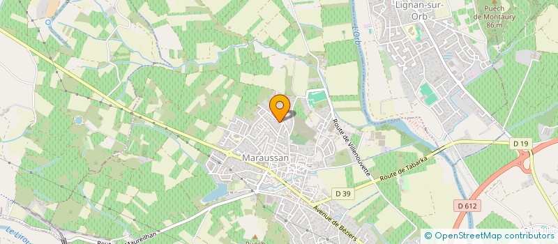 localisation de l'entreprise A.R.A.S.  MONTADY