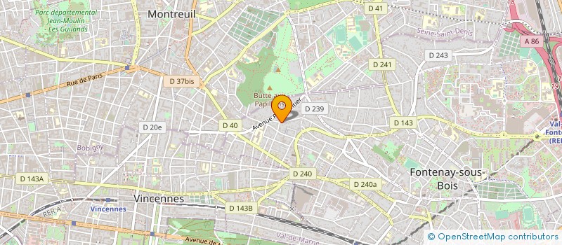 localisation de l'entreprise A&R ASSOCIES à FONTENAY-SOUS-BOIS