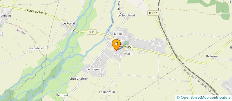 localisation de l'entreprise A.R.B. AMENAGEMENT RENOVATION DU BATIMENT  VARS