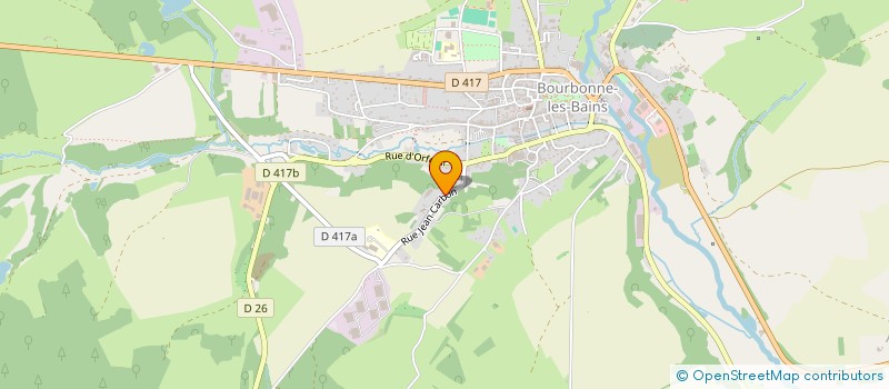 localisation de l'entreprise A.R.B.B.R.E 52 AMITIES DES RESIDENTS ET DES BENEVOLES BOURBONNAIS PUOR REVIVRE ENSEMBLE à BOURBONNE-LES-BAINS