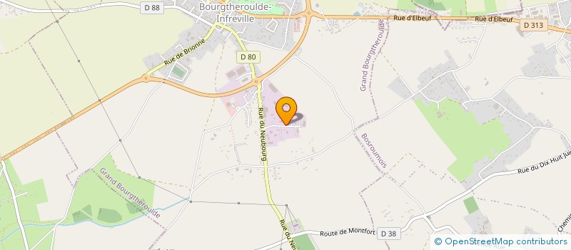 localisation de l'entreprise A.R.B. FINANCES  GRAND BOURGTHEROULDE