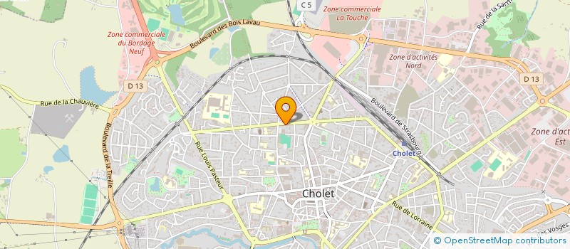 localisation de l'entreprise A.R.B.I. à CHOLET