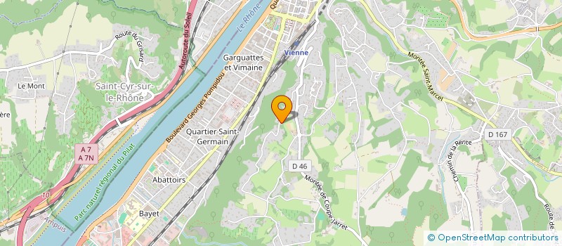 localisation de l'entreprise A.R.C. à VIENNE