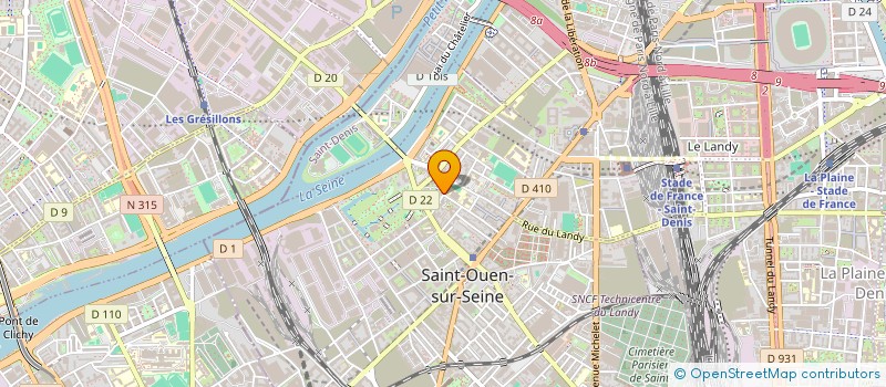 localisation de l'entreprise A.R.C à SAINT-OUEN-SUR-SEINE