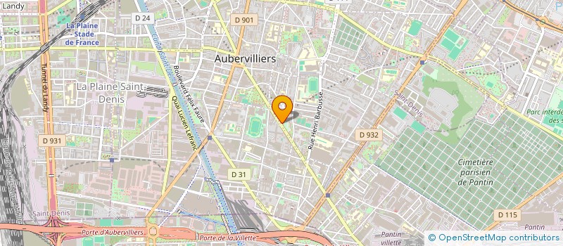 localisation de l'entreprise A R C A  AUBERVILLIERS