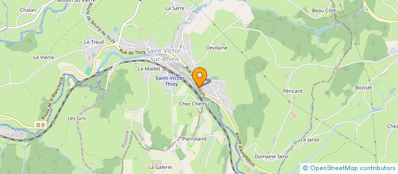 localisation de l'entreprise A.R.C.A.  SAINT-VICTOR-SUR-RHINS