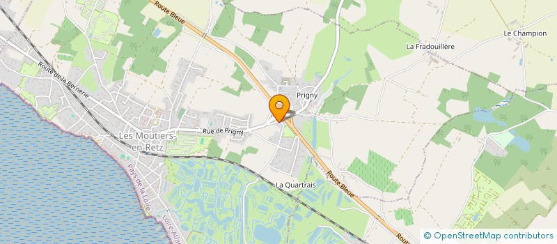 localisation de l'entreprise A.R.C. EN CIEL  LES MOUTIERS-EN-RETZ