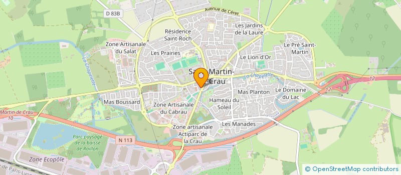 localisation de l'entreprise A.R.C.K. à SAINT-MARTIN-DE-CRAU