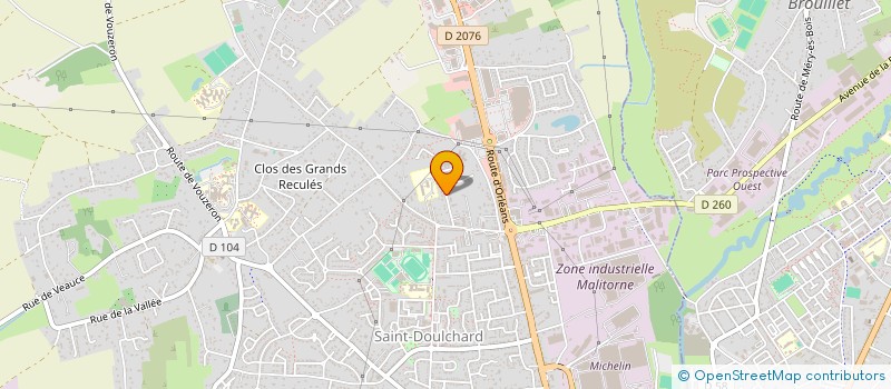 localisation de l'entreprise A.R.C. MAITRISE D'OEUVRE  SAINT-DOULCHARD