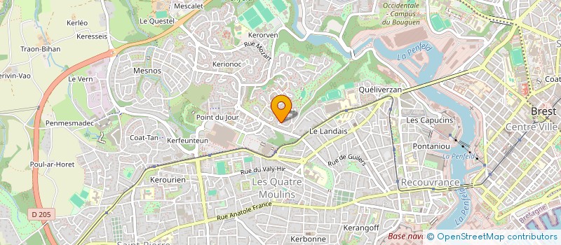 localisation de l'entreprise A-R-C-P  BREST