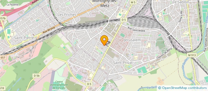 localisation de l'entreprise A.R. COUVERTURE ETANCHEITE BARDAGE  MONTIGNY-LES-METZ