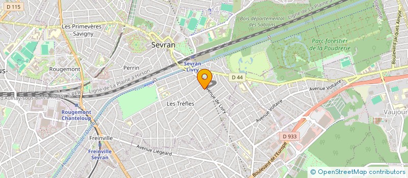 localisation de l'entreprise A. R. D. A à SEVRAN