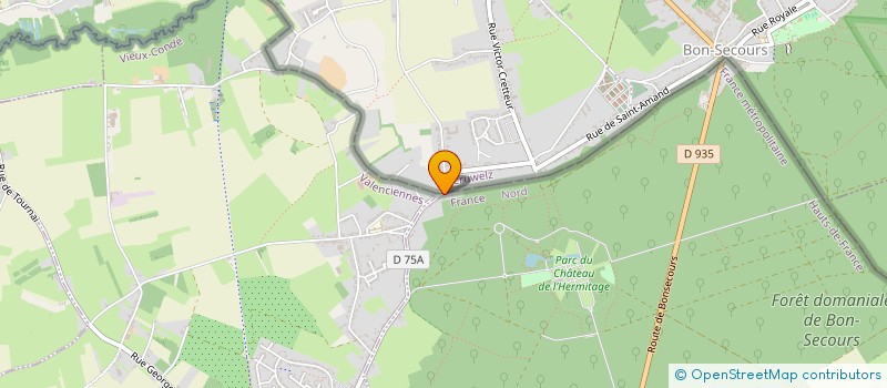 localisation de l'entreprise A.R.D.D.  CONDE-SUR-L'ESCAUT