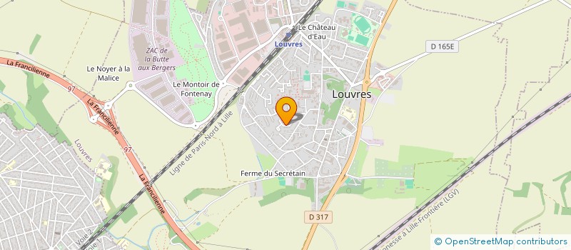 localisation de l'entreprise A.R.D. FROID à LOUVRES