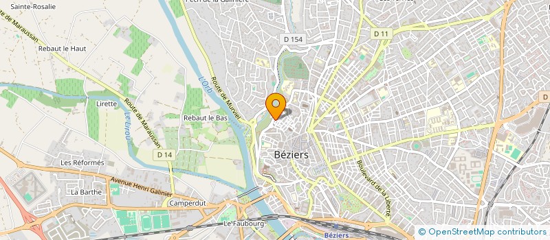 localisation de l'entreprise A.R. DECO à BEZIERS