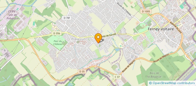 localisation de l'entreprise A.R.DECOR  CROZET