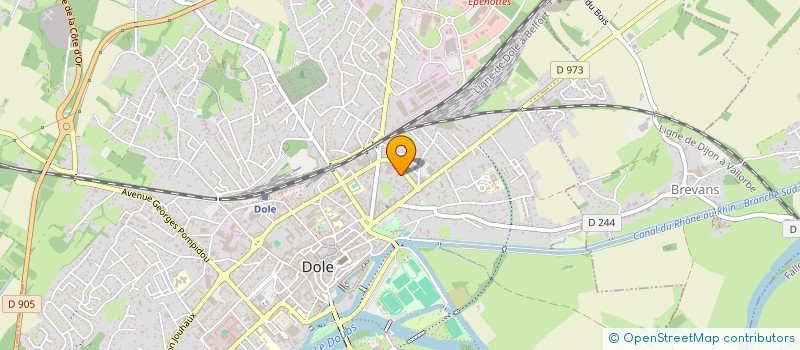 localisation de l'entreprise A&R DESIGN à DOLE
