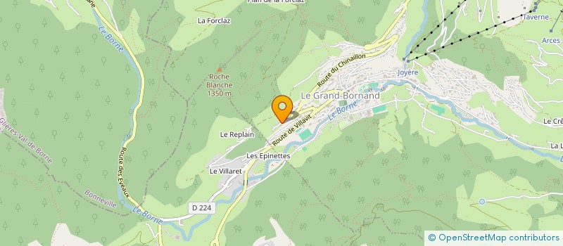 localisation de l'entreprise A R DISTRIBUTION  LE GRAND-BORNAND