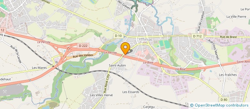 localisation de l'entreprise A.R. DISTRIBUTION (ARD)  YFFINIAC