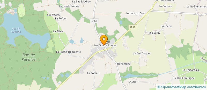 localisation de l'entreprise A.R.E  IFFENDIC