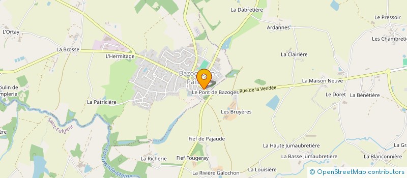 localisation de l'entreprise A.R.E  LES LANDES-GENUSSON