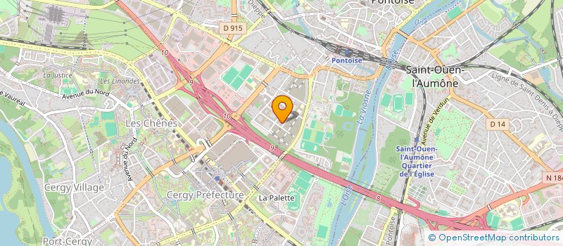 localisation de l'entreprise A.R.E.AUTO ROUTE EXCHANGE  PONTOISE