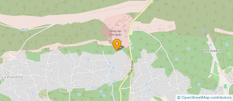 localisation de l'entreprise A.R.E.L.30 (ACTIVITES RECREATIVES ET LOISIRS)  NIMES