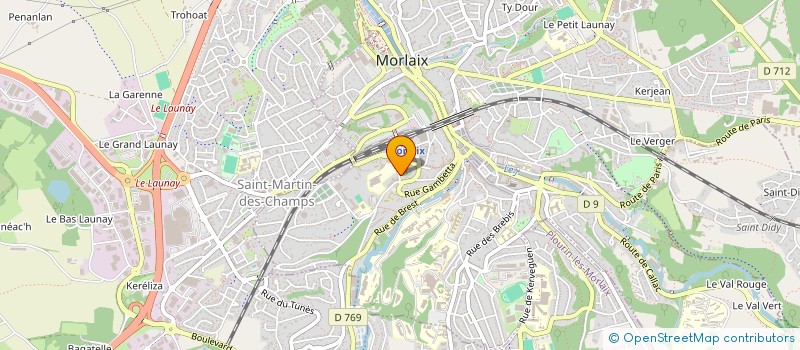 localisation de l'entreprise A R E P  PAYS DE MORLAIX  MORLAIX