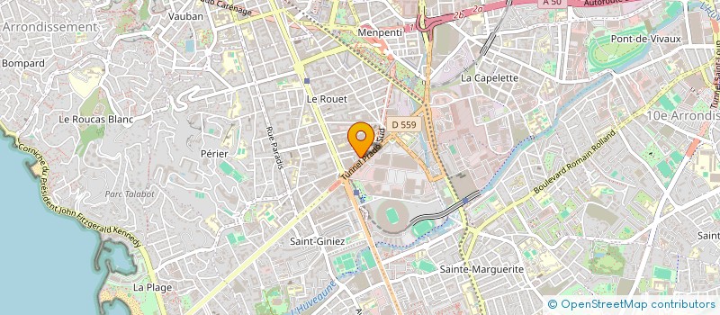 localisation de l'entreprise A.R.E.S. à MARSEILLE