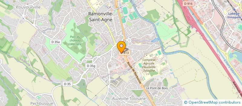 localisation de l'entreprise A.R.F à RAMONVILLE-SAINT-AGNE