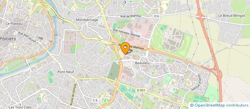 localisation de l'entreprise A.R.F.A.B. à POITIERS