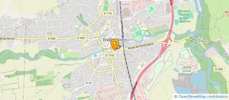 localisation de l'entreprise A.R.F.S.S.  ISSOIRE