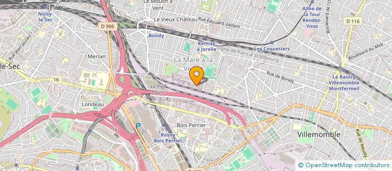 localisation de l'entreprise A.R.F SERVICES à BONDY