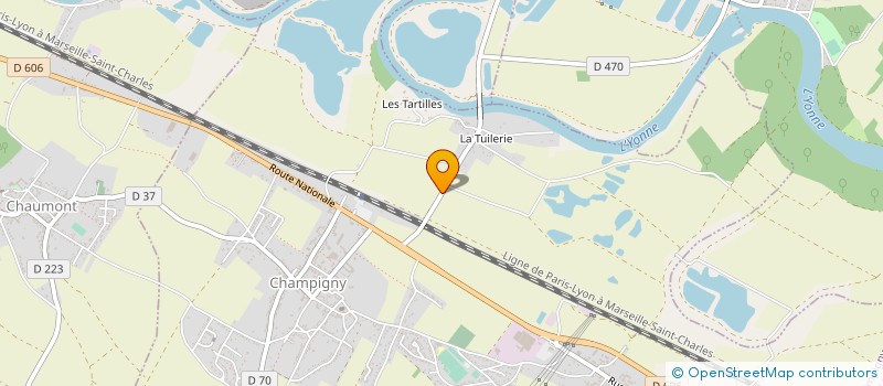 localisation de l'entreprise A.R FORGE à CHAMPIGNY