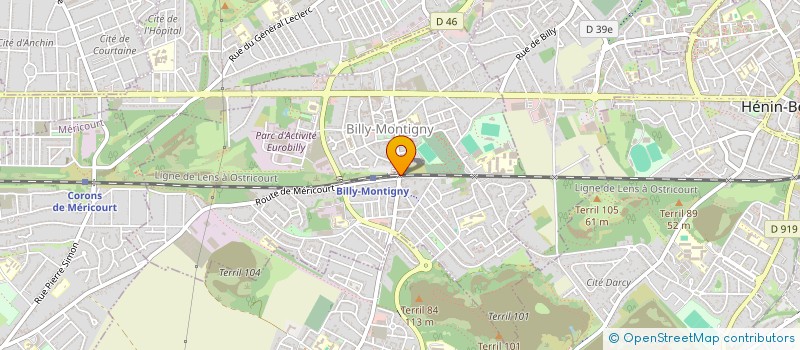 localisation de l'entreprise A&R HOLDING à BILLY-MONTIGNY