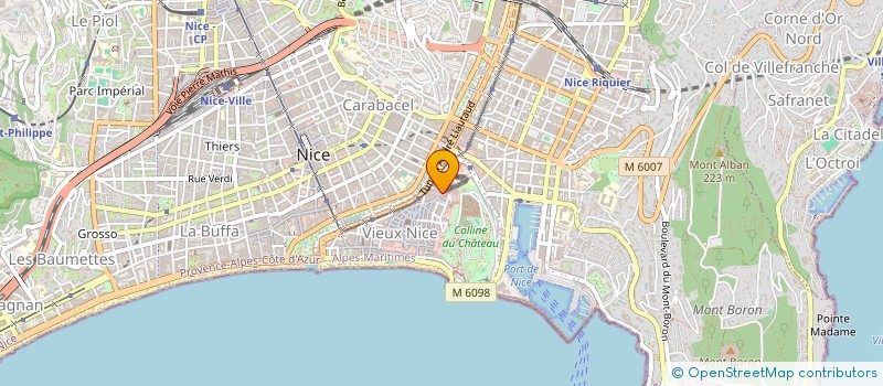 localisation de l'entreprise A.R.I.A INVESTISSEMENTS  NICE