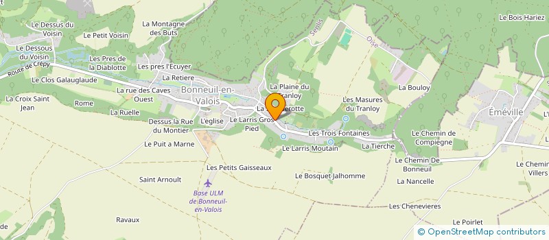 localisation de l'entreprise A.R.I.C. 75011  BONNEUIL-EN-VALOIS