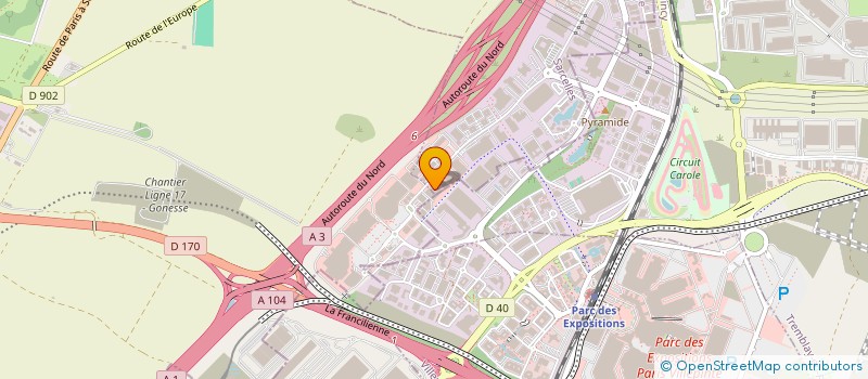 localisation de l'entreprise A.R.I.T.  ROISSY-EN-FRANCE