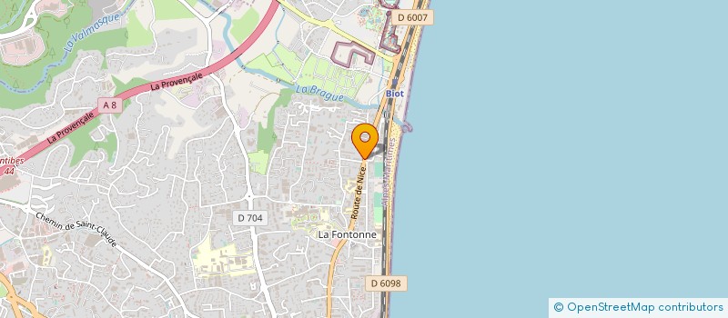 localisation de l'entreprise A.R. IMMOBILIER à ANTIBES